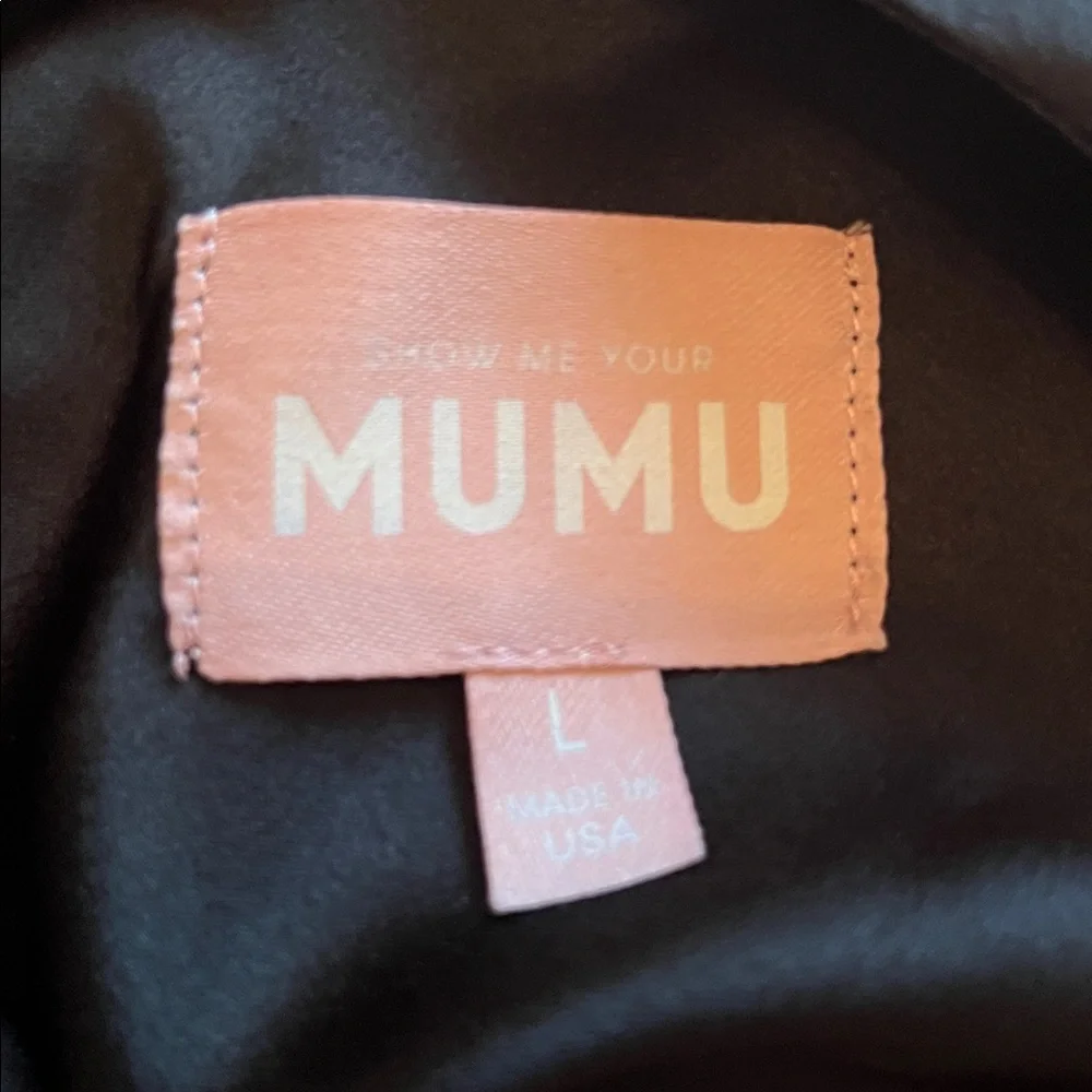 Show Me Your Mumu Halter Backless Long Satin Dress - Picture 7 of 9